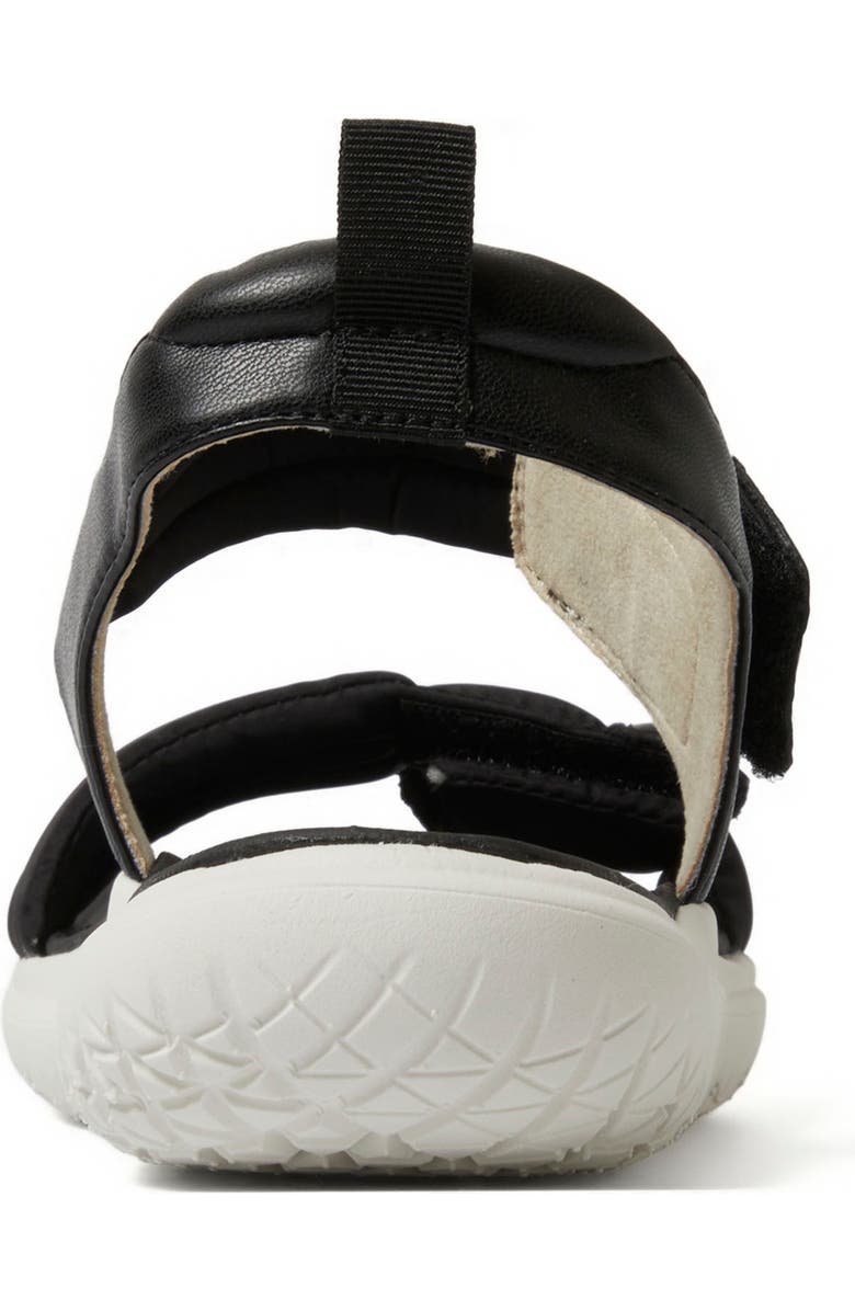 DEARFOAMS Thea Quarter Strap Sandal, Alternate, color, Black