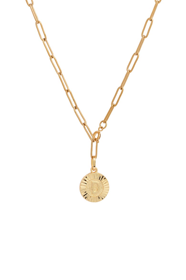 Initial Medallion Y-Necklace, Main, color, GOLD - D