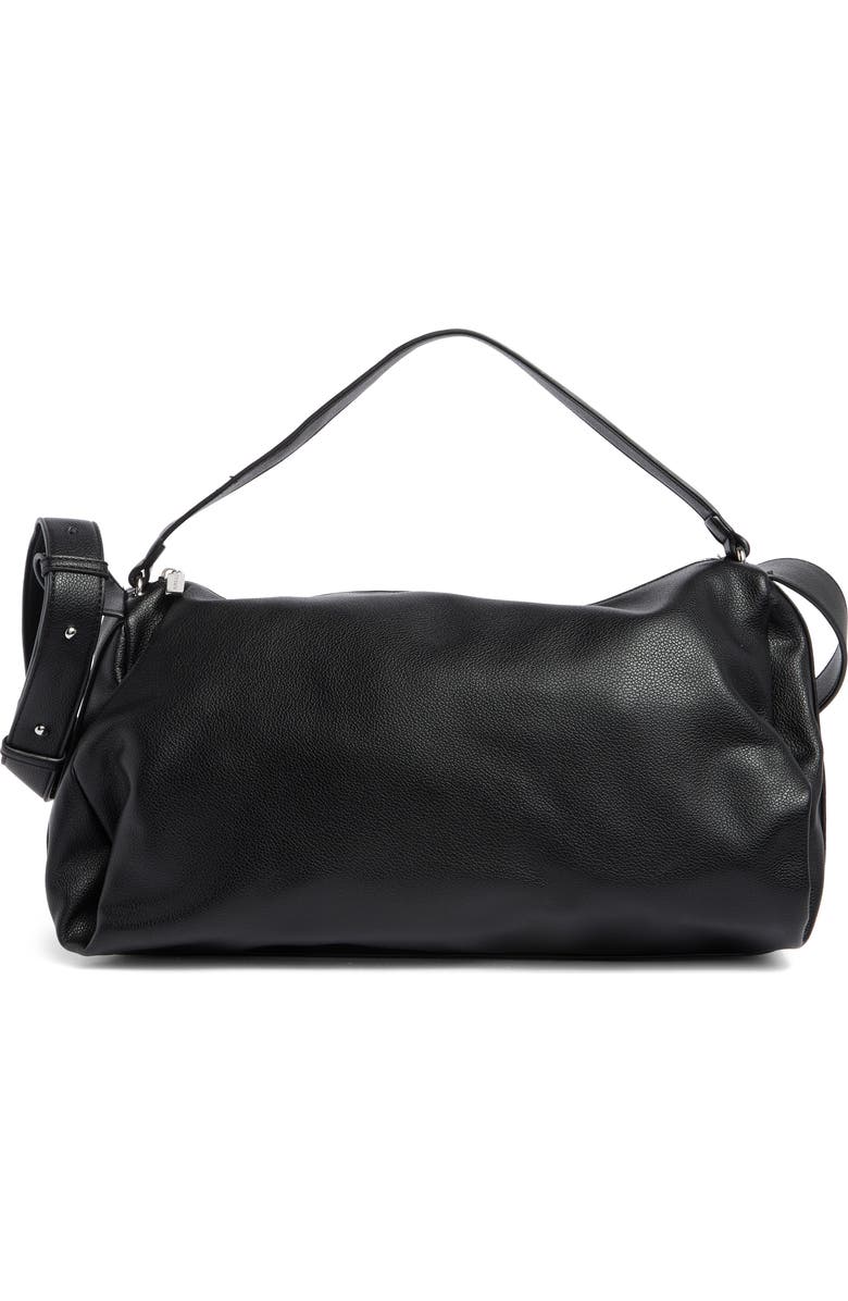 BCBG Faux Leather Barrel Crossbody Bag, Main, color,