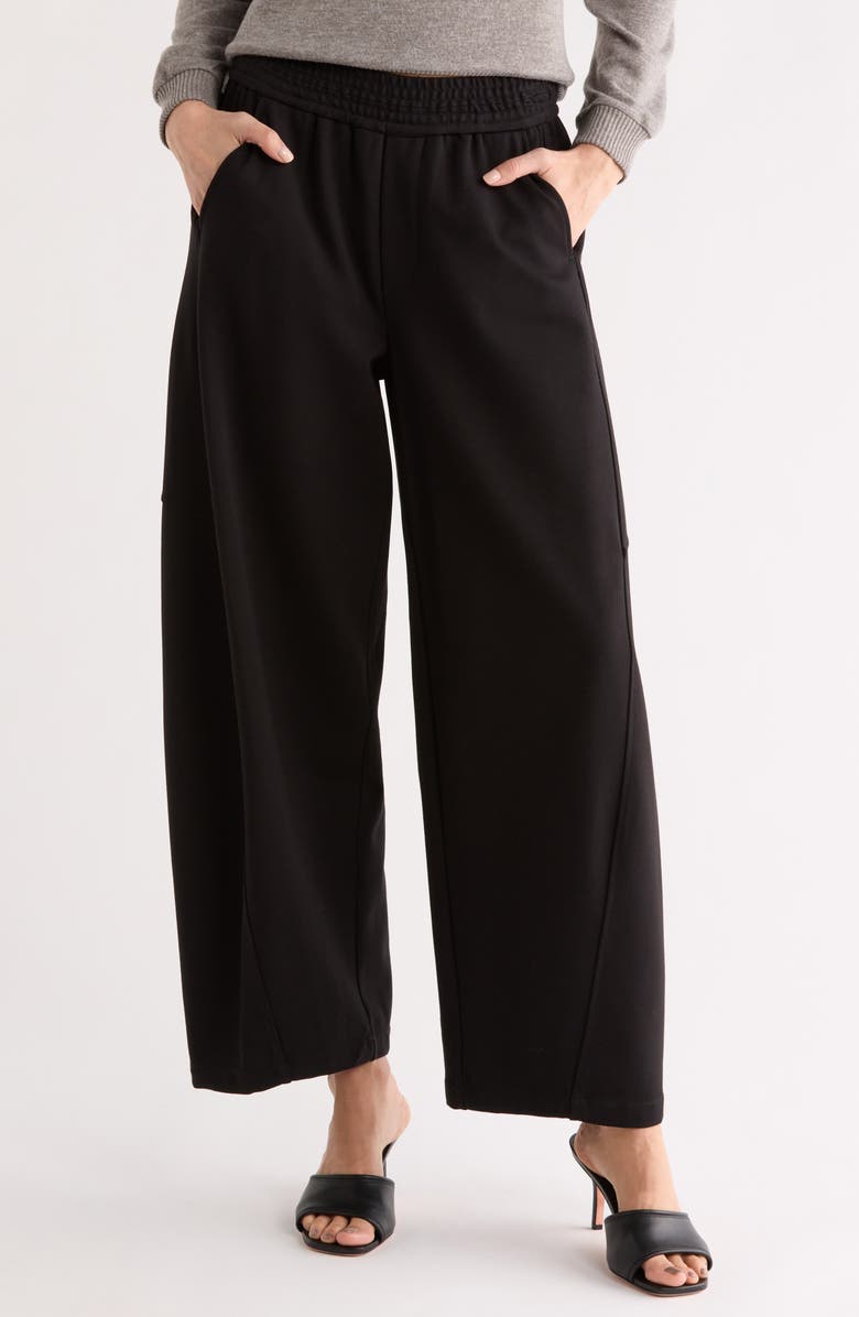 Democracy Leis Relaxed Fit Pants, Main, color, Black