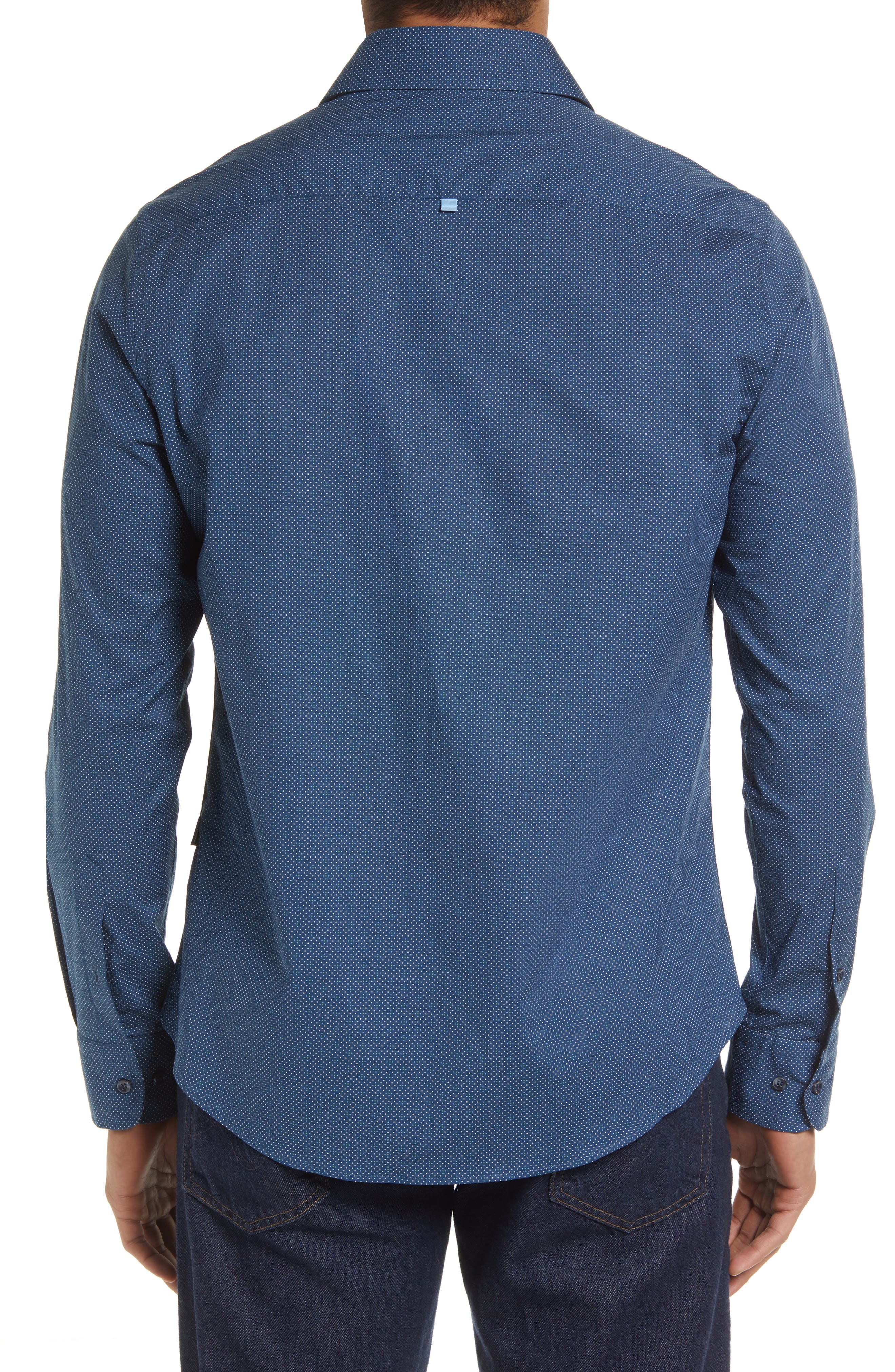 Stone Rose Pin Dot Print Button-Up Shirt (Men) | Nordstromrack