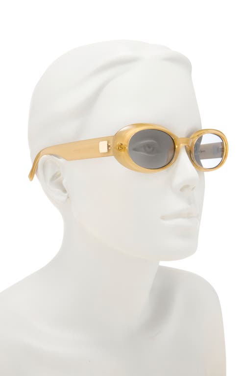 Le Specs Work It 53mm Oval Sunglasses In Yellow