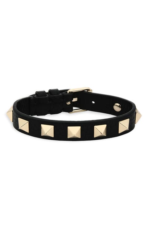 Valentino Rockstud Small Leather Bracelet