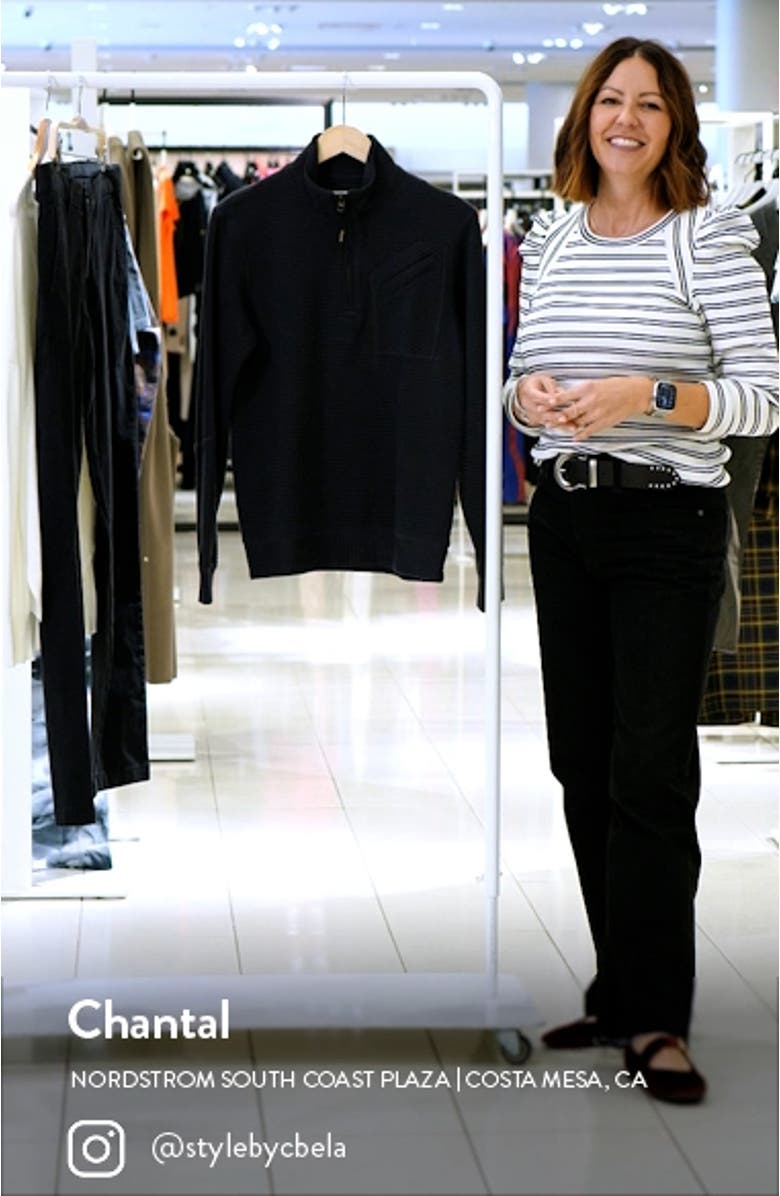 Double Knit Half-Zip Pullover, sales video thumbnail