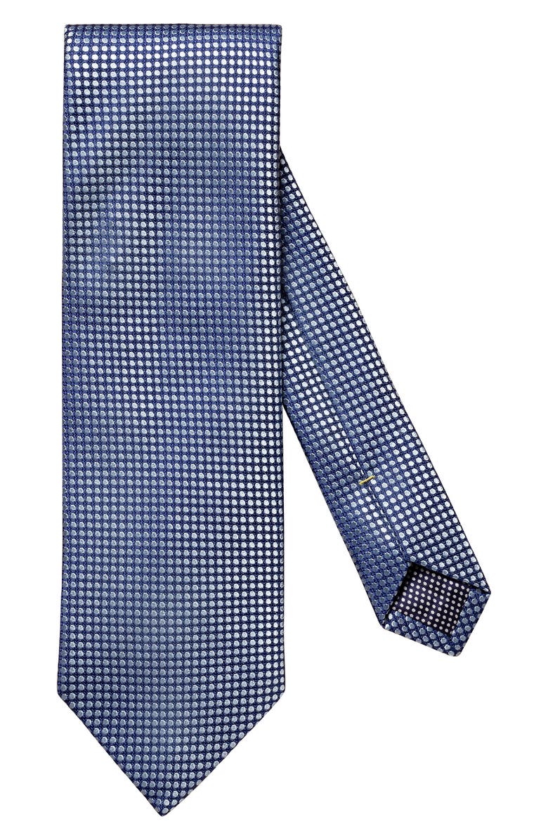 Eton Neat Dot Silk Tie, Main, color,