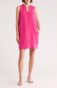 Tommy Bahama Two Palms Double Ruffle Linen Dress