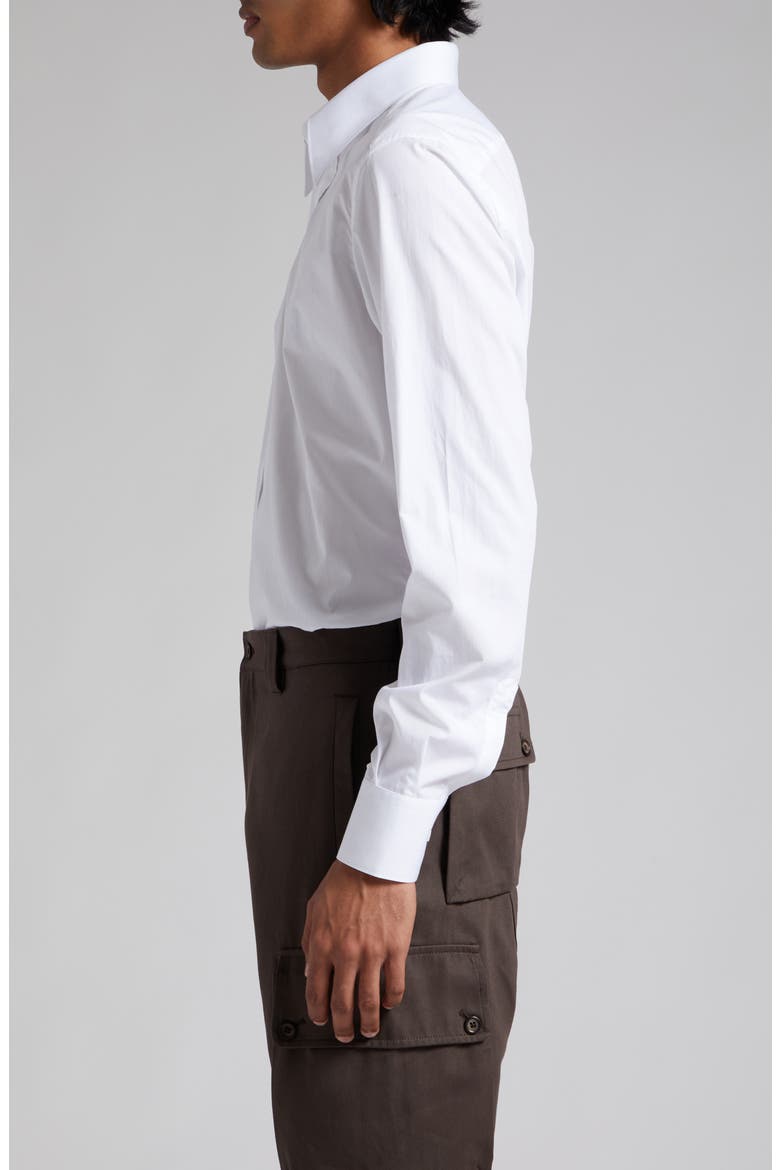 Martini Fit Cotton Poplin Button-Up Shirt, Alternate, color, OPT. WHITE
