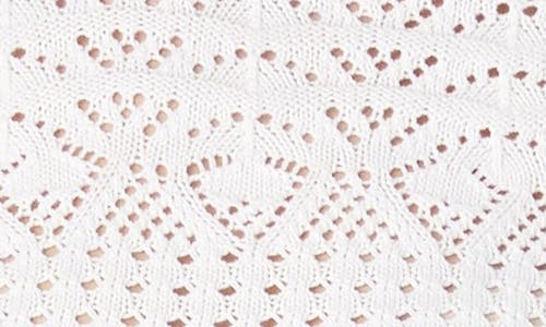 French Connection Open Bobble Knit Sweater In Summer White