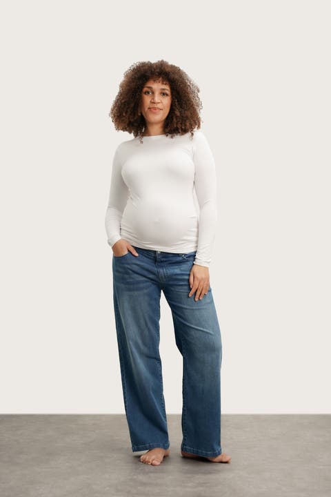 Slouch Maternity Under-the-belly Boyfriend Jeans