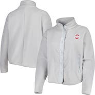 PROFILE Women's Gray Ohio State Buckeyes Wheelhouse Sherpa Full-Snap Jacket