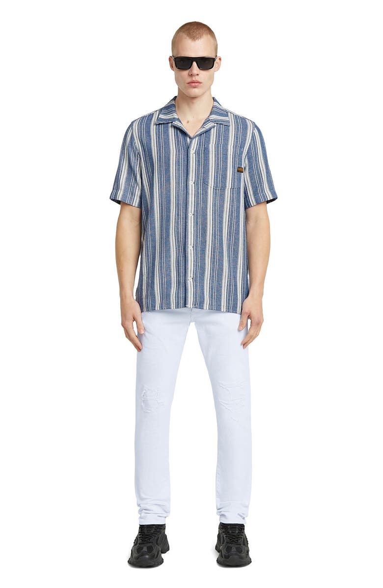 G-STAR 3301 Slim Fit Jeans, Alternate, color, Paper White Gd Destroyed