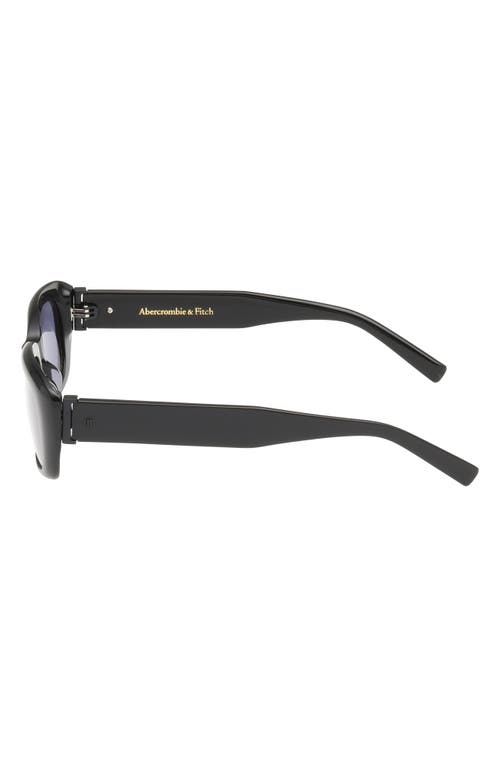 Abercrombie & Fitch 52mm Rectangular Sunglasses In Black