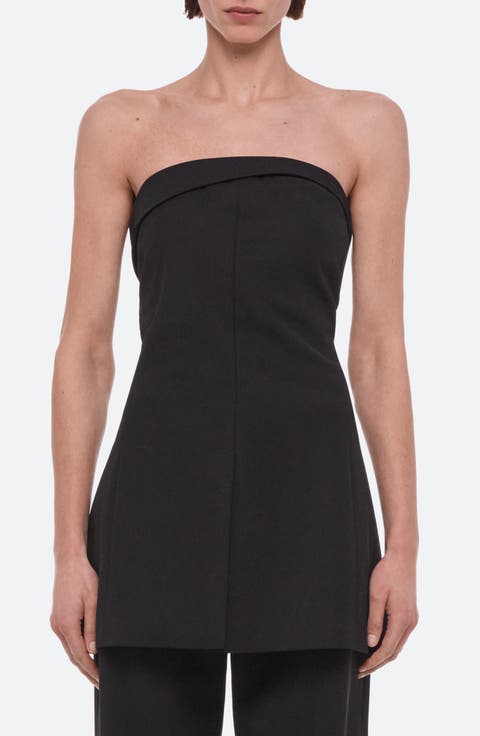 Strapless Blazer Top