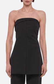 Helmut Lang Strapless Blazer Top
