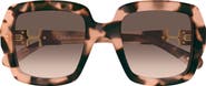 Chloé 52mm Gradient Square Sunglasses