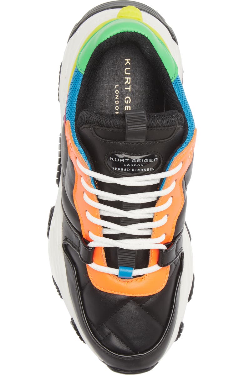 Kurt Geiger London Lettie Eagle Quilted Sneaker, Alternate, color,