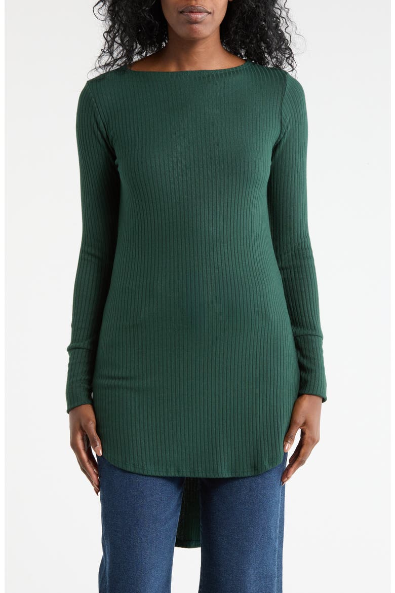 Boat Neck High Low Sweater, Main, color, AVENTURINE