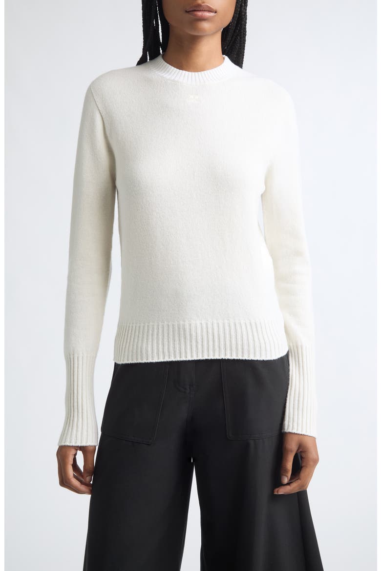 Fitted Merino Lambswool Sweater, Main, color, PILLOW