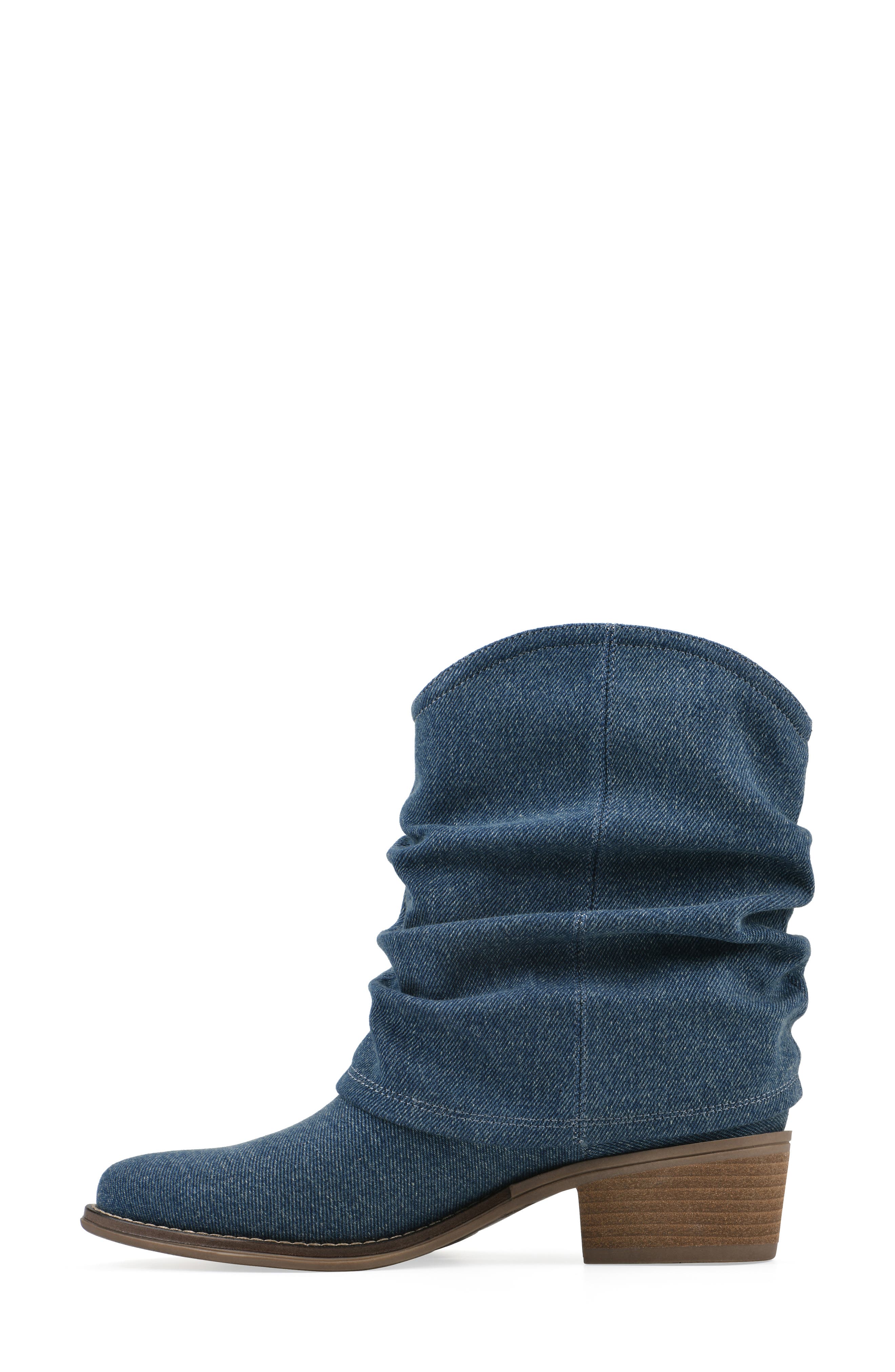 Alden Western Boot, Alternate, color, DARK DENIM/ FABRIC