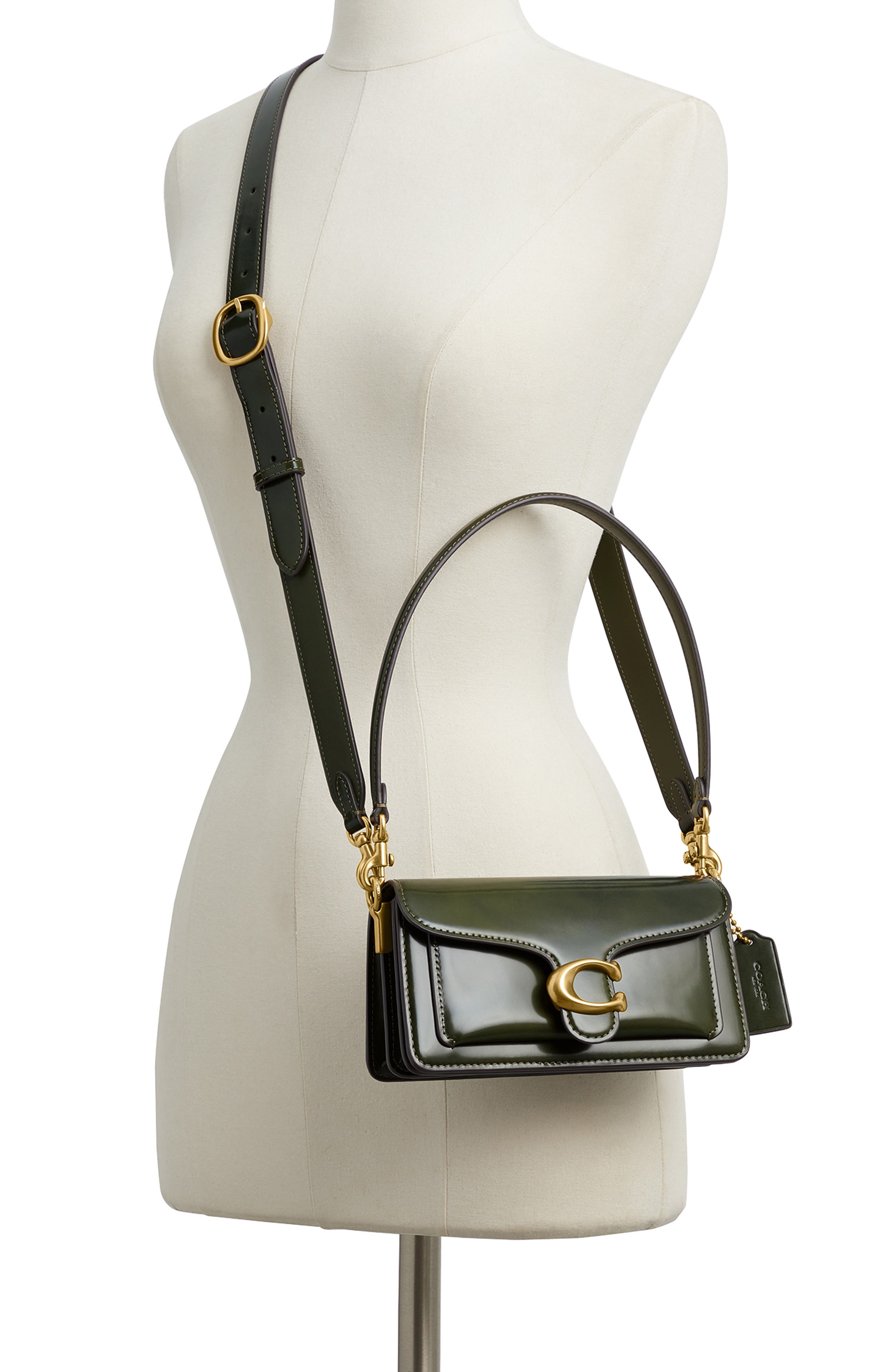 COACH Tabby Spazzolato Leather Shoulder Bag, Alternate, color, 