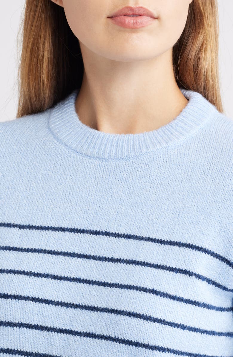 Caslon<sup>®</sup> Stripe Relaxed Fit Sweater, Alternate, color, Blue Windsurfer- Navy Stripe