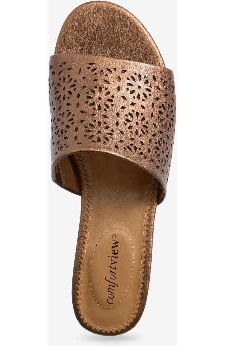 Comfortview The Capri Slip On Mule, Alternate, color, Bronze