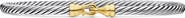 David Yurman Cable Collectibles Buckle Bangle Bracelet with 18K Gold, 3mm
