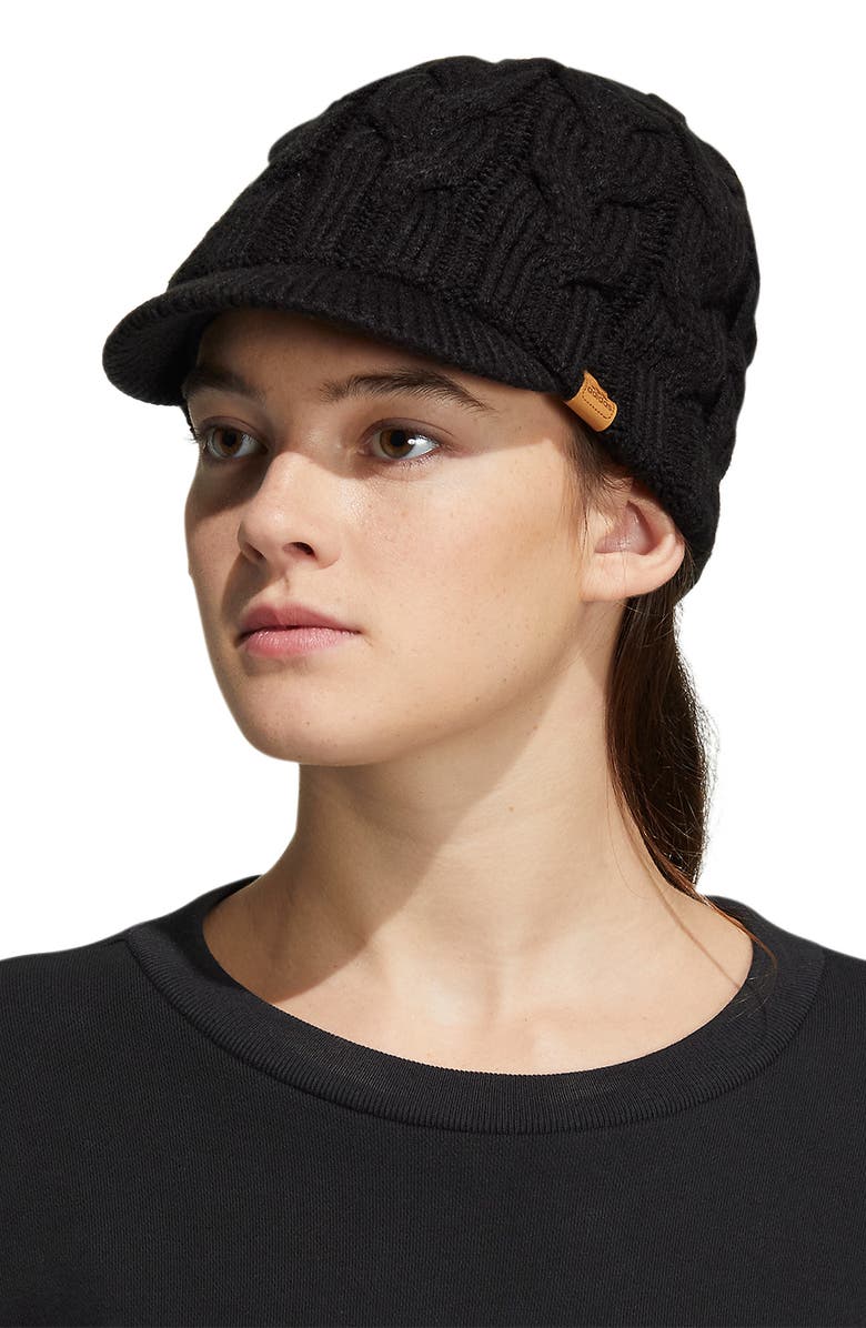 adidas Crystal Brimmer Cable Knit Cap, Alternate, color,