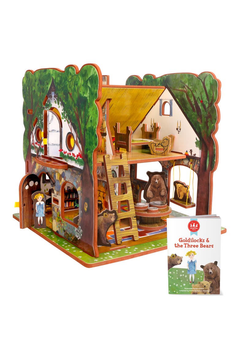 'Goldilocks & the Three Bears' Book & Play Set, Main, color, MULTI