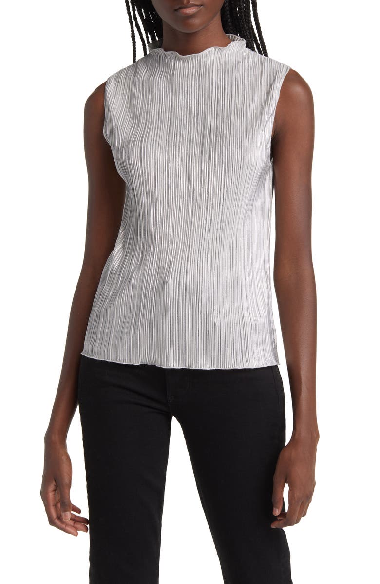 Rails Trea Plissé Sleeveless Top, Main, color,