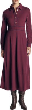 Boden Etta Piping Detail Ponte Dress