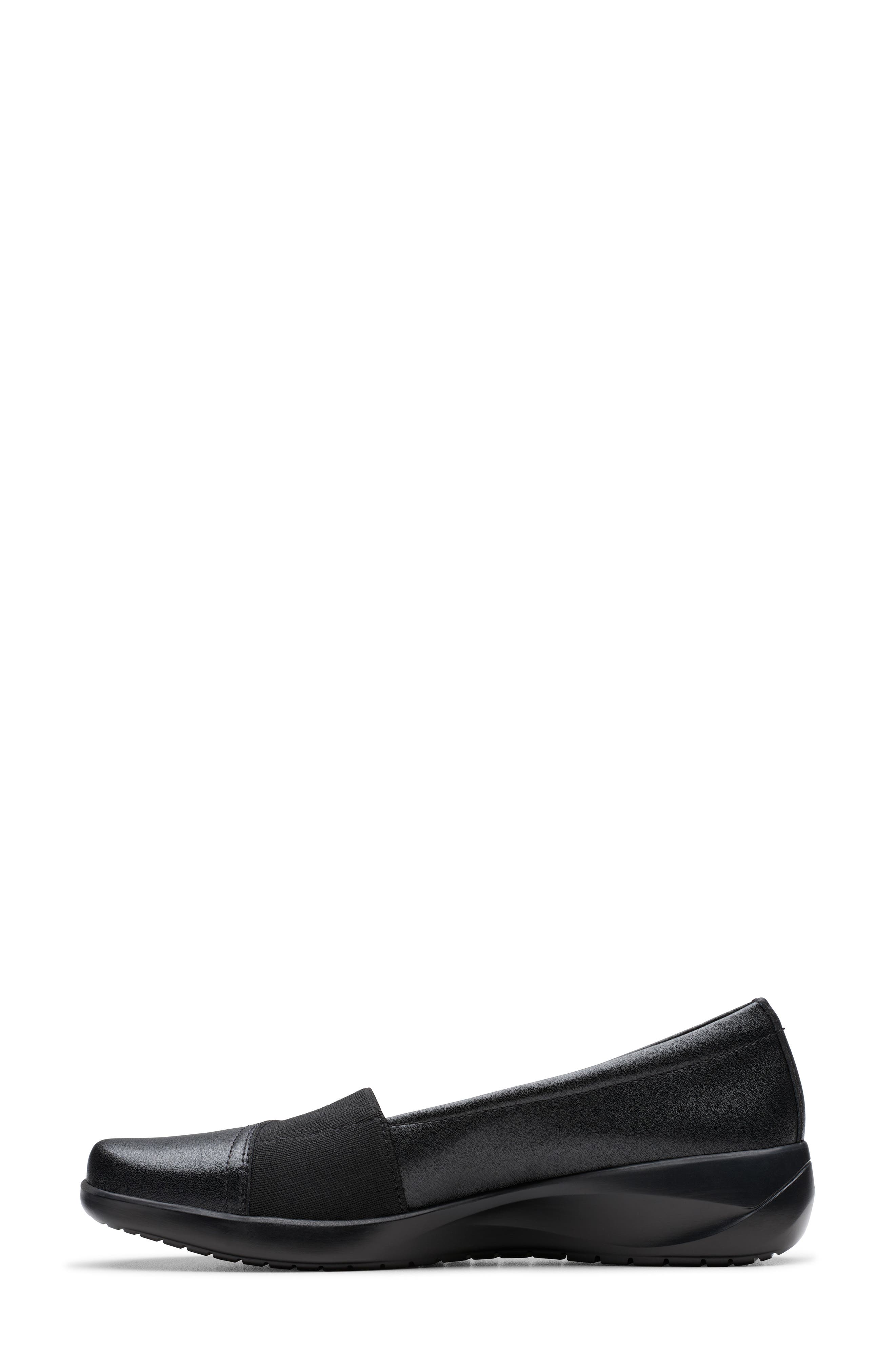 Clarks<sup>®</sup> Kaetlyn Rhea Loafer, Alternate, color, Black Leather