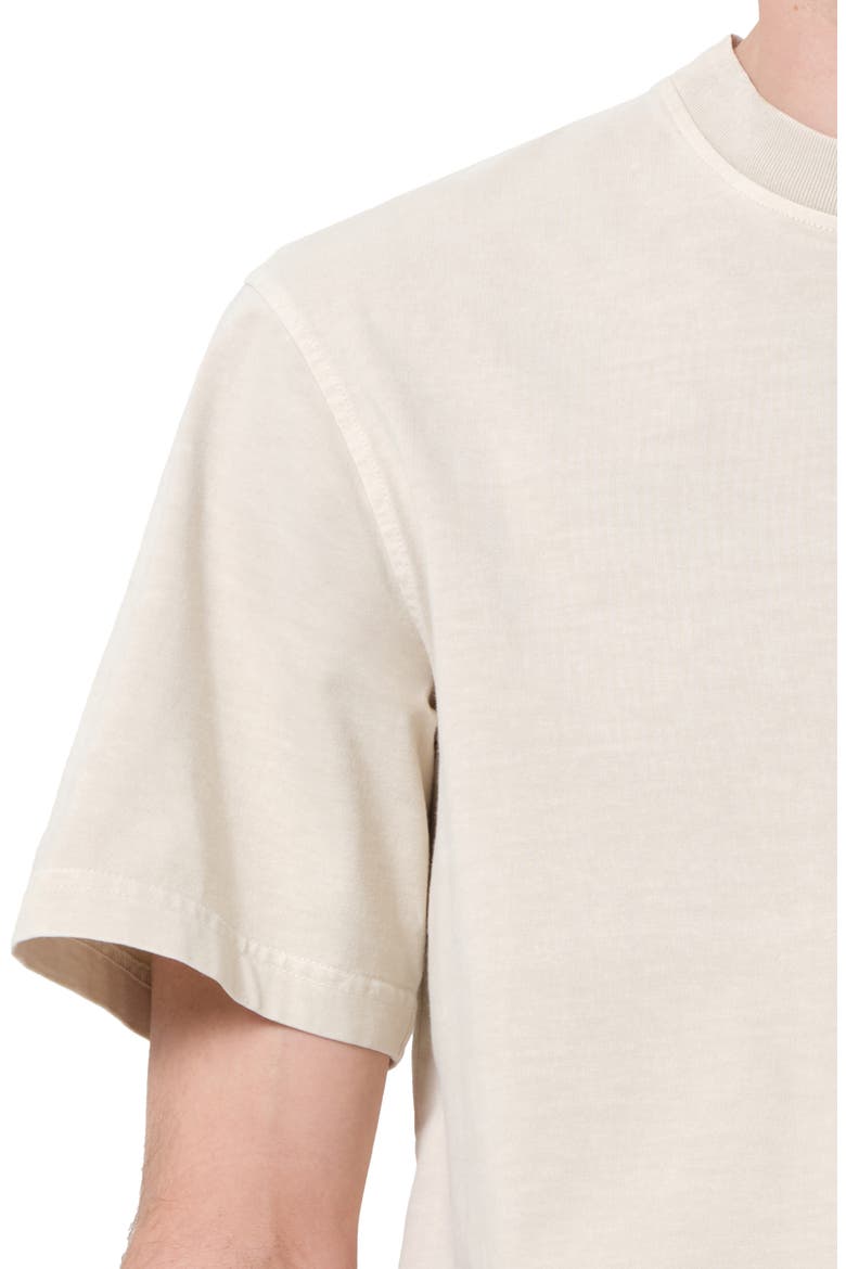 Asha Oversize Mock Neck T-Shirt, Alternate, color, BROWN RICE BEI