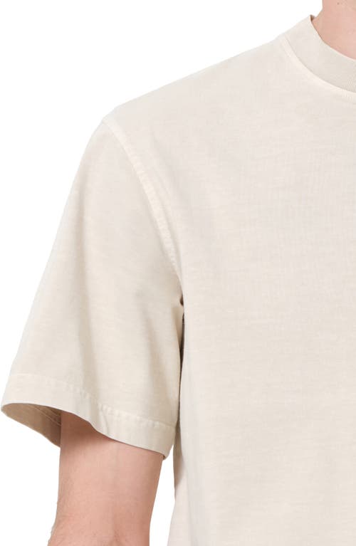 Agolde Asha Oversize Mock Neck T-shirt In Neutral