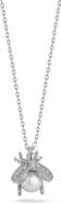 SPHERA MILANO Bee Cubic Zirconia & Cultured Pearl Pendant Necklace