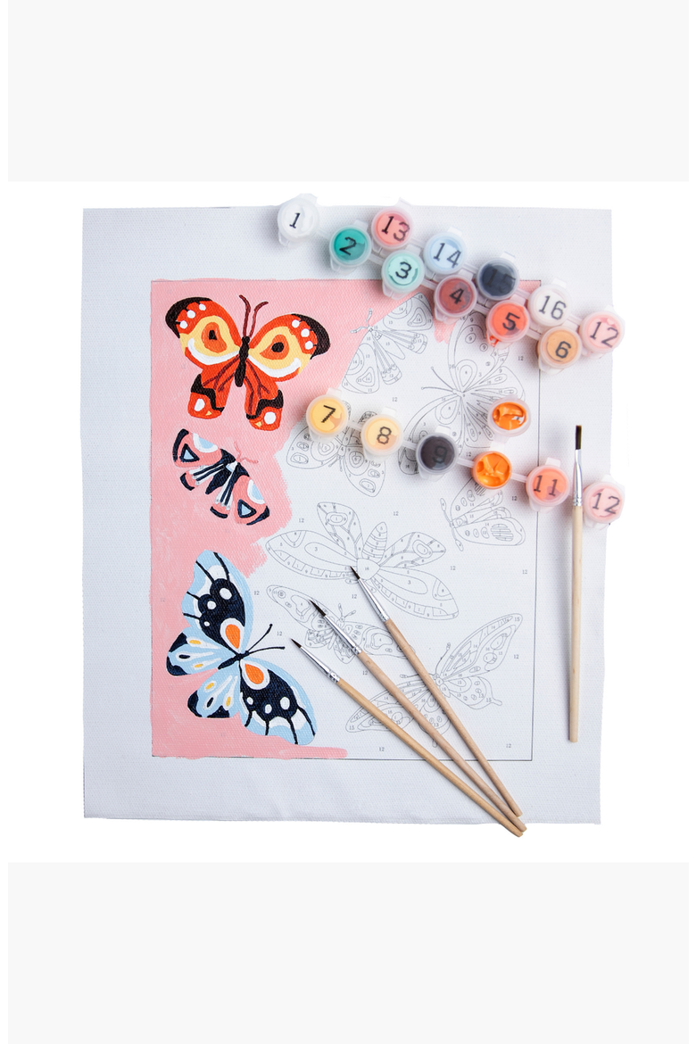 Butterflies Paint by Numbers Kit, Alternate, color, Multicolor