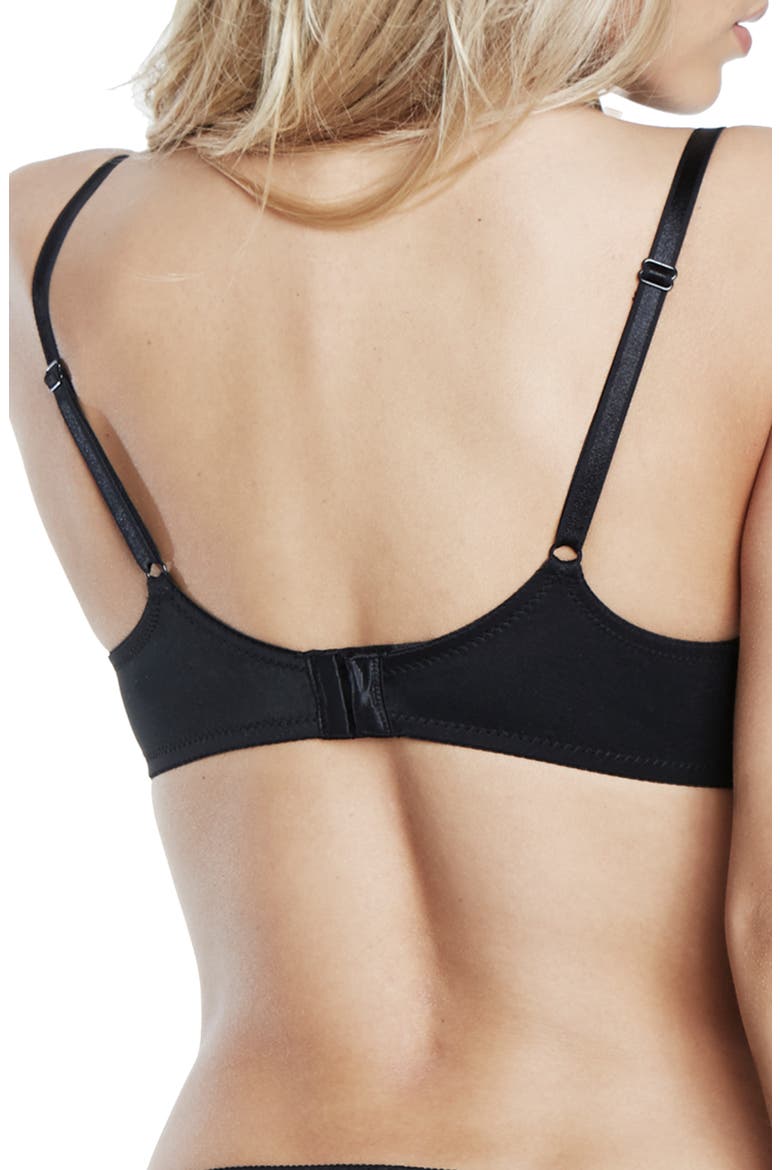 Aimee Seamless Contour T-Shirt Bra, Alternate, color, BLACK