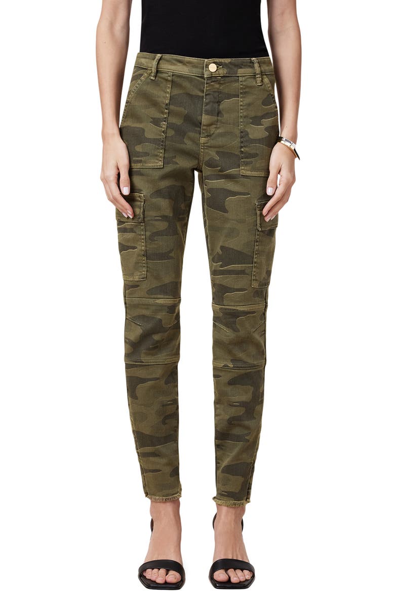 AllSaints Duran Skinny Cargo Jeans, Main, color, Camo Green