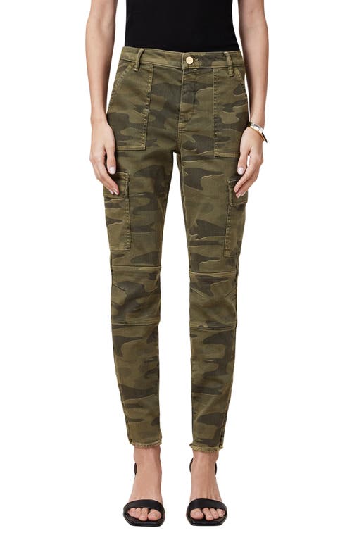 Allsaints Duran Skinny Camo Cargo Pants In Camo Green