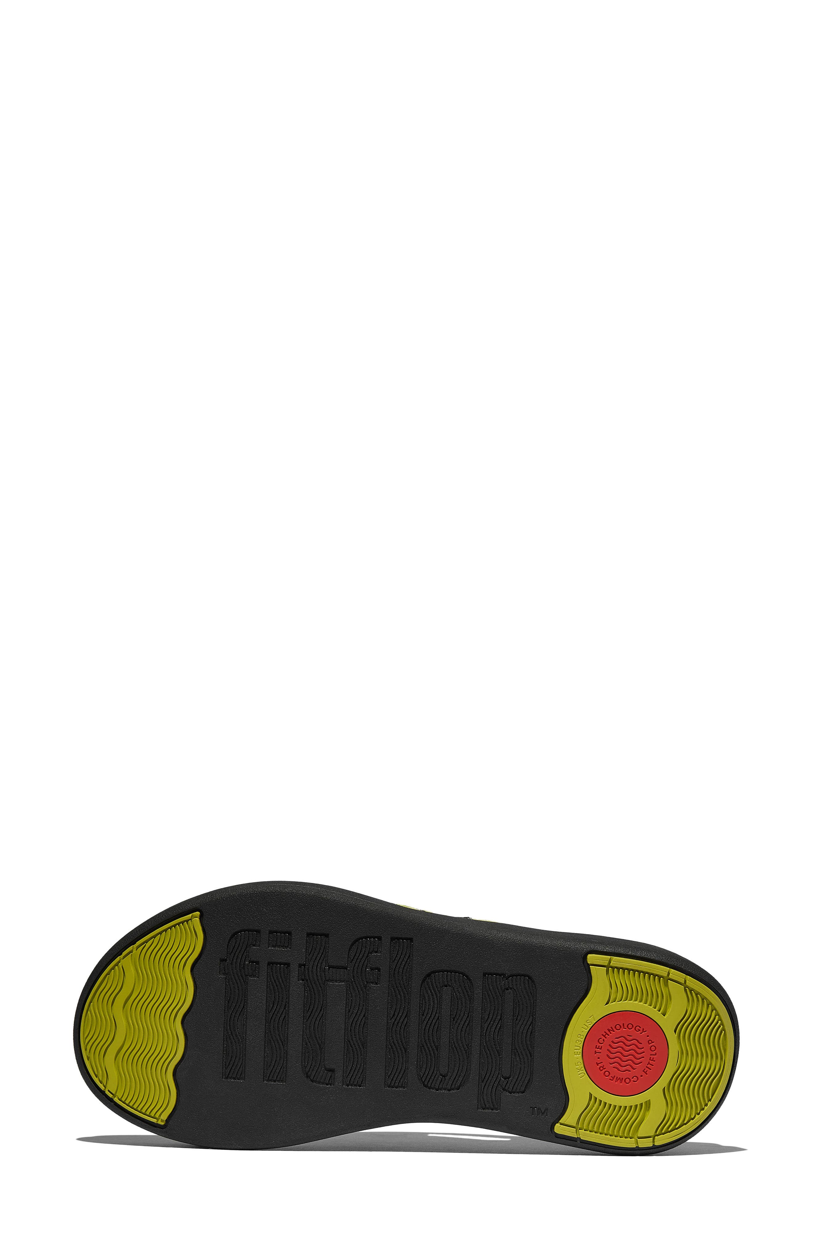 FitFlop F-Mode Go Leopard Web Strap Flip Flop, Alternate, color, Lemongrass Mix
