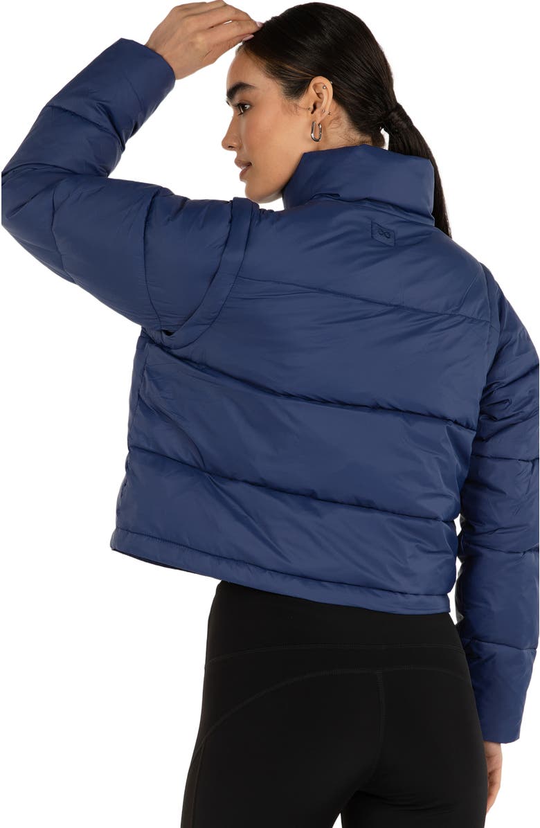 Rebody Active On The Go Puffer Convertible Jacket Vest, Alternate, color, Electric Blue