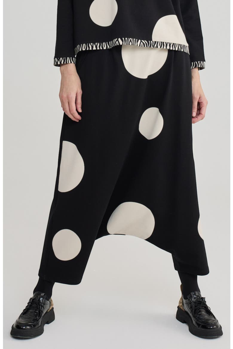 Hilda Cotton Jersey Pants, Main, color, Polka Dots