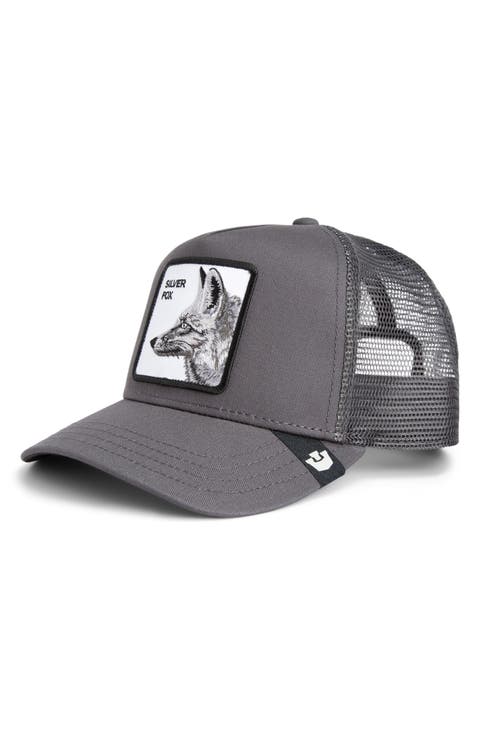 Silver Foxxx Patch Snapback Trucker Hat