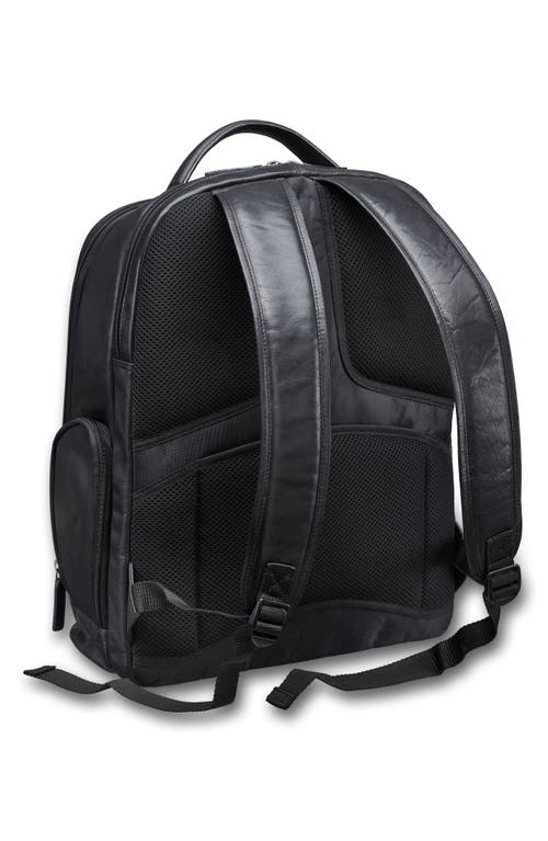 Mancini Rfid 15.6-inch Laptop Backpack In Black
