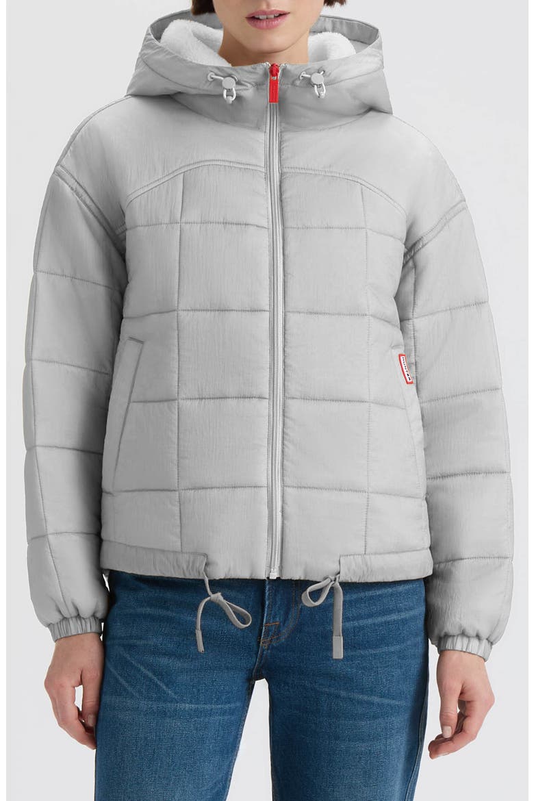 Camille Crinkle Puffer Jacket, Main, color, SILVER GREY