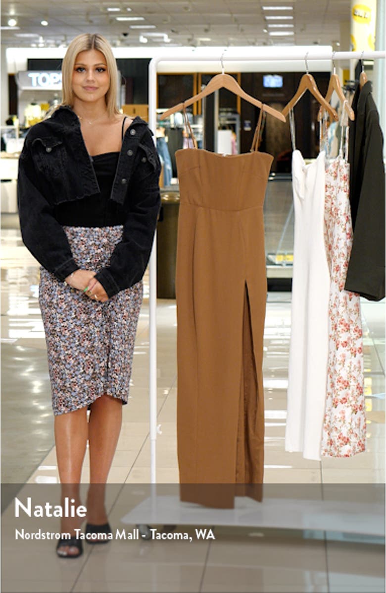 Jaida Corset Princess Seam Stretch Crepe Body-Con Dress, sales video thumbnail