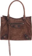 Balenciaga Le City Mini Suede Tote Bag
