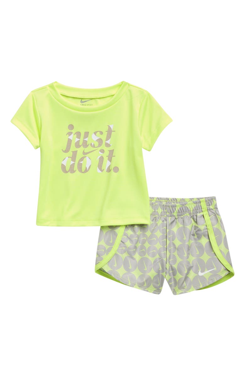 Nike Dri-FIT Essentials Sprinter Set, Main, color, Nike Light Lemon Twist