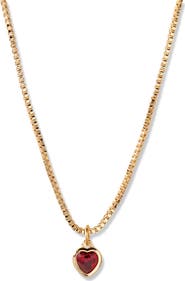 Brook and York Mackenzie Birthstone Heart Pendant Necklace