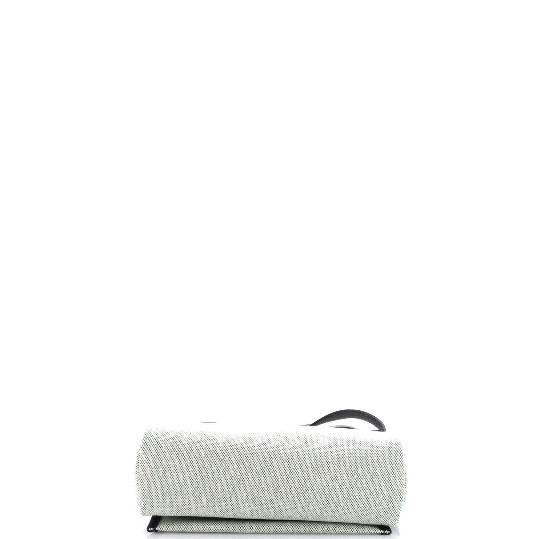 Pre-Owned Hermes Herbag Zip Toile and Leather 20, Alternate, color, Noir